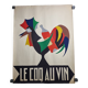 Affiche originale vintage peinte à la Main "Coq au Vin", années 50-60