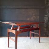Danish adjustable coffee table by Niels Bach for A/S Mobler