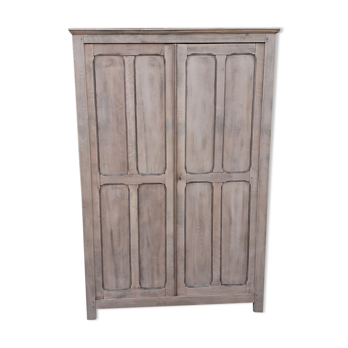 Parisian wardrobe 2 doors in oak raw wood
