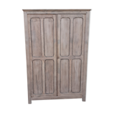 Parisian wardrobe 2 doors in oak raw wood
