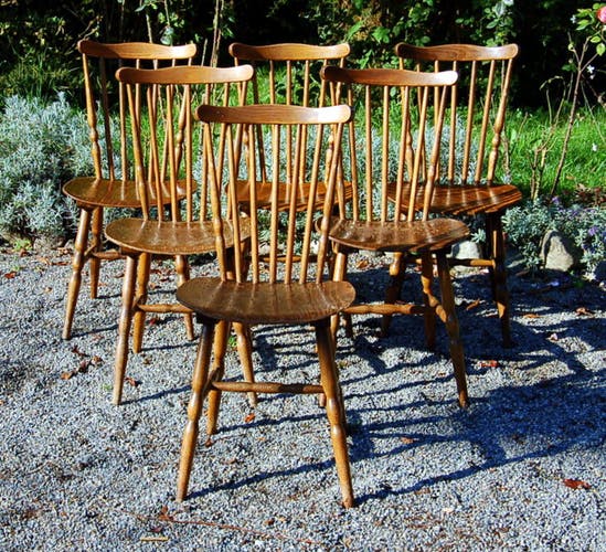 Set de 6 chaises bistrot baumann