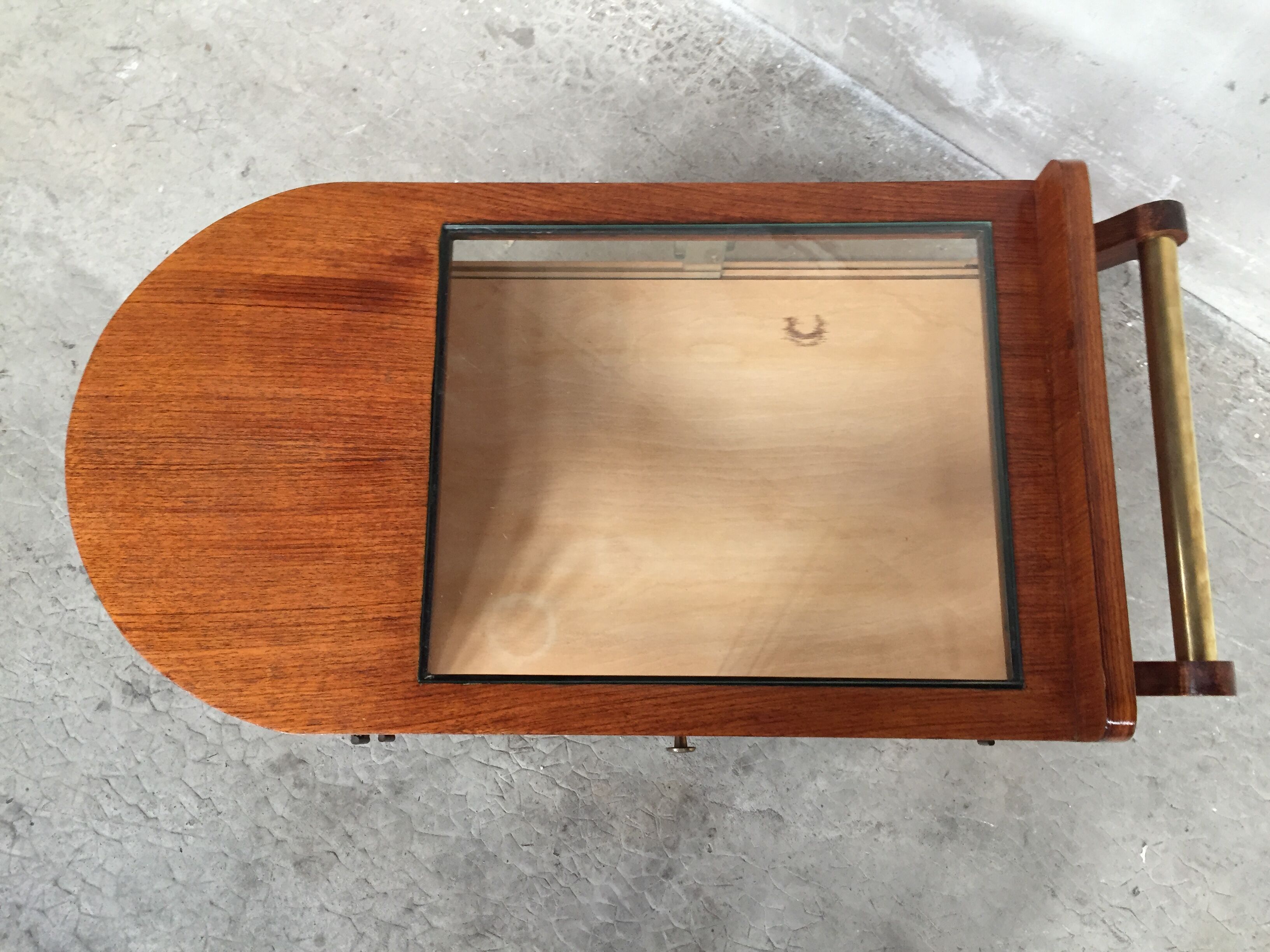 Bar on wheels 40/50s in rosewood