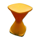 Yellow stool Tam Tam style, vintage 70s