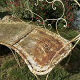 Banc de jardin ancien arrondi