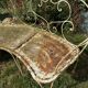 Antique rounded garden bench