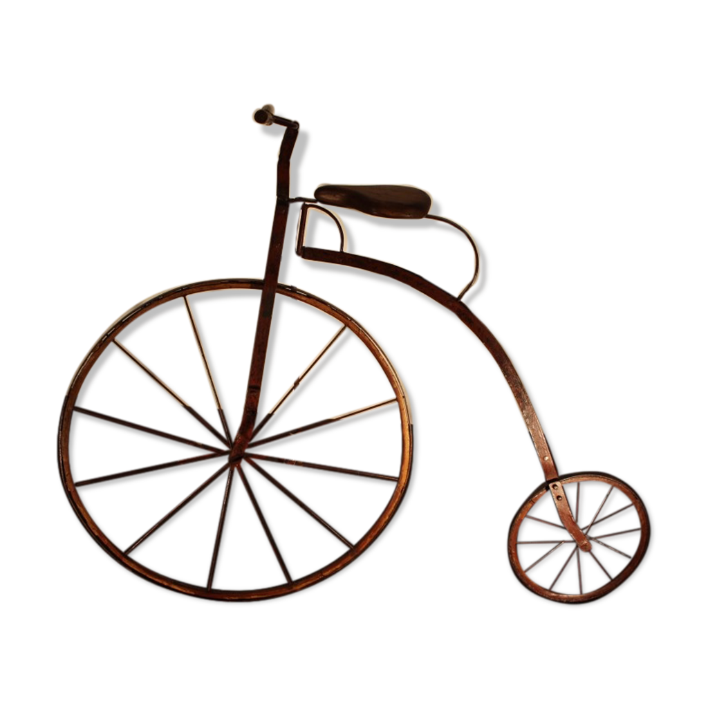 Velo grand bi d enfant en metal 19eme siecle