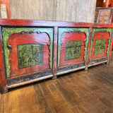 Buffet ancien chinois 3 portes + 3 tiroirs