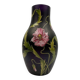 Art Nouveau vase in purple enamelled glass with poppy decoration, Poschinger circa 1900