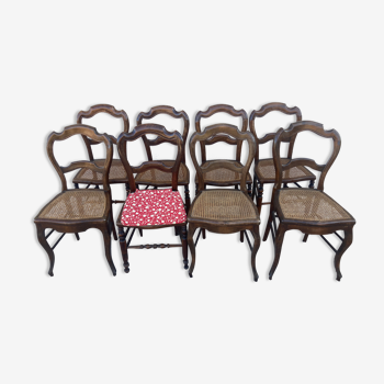 8 chaises Louis Philippe