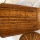 Wicker basket with lid