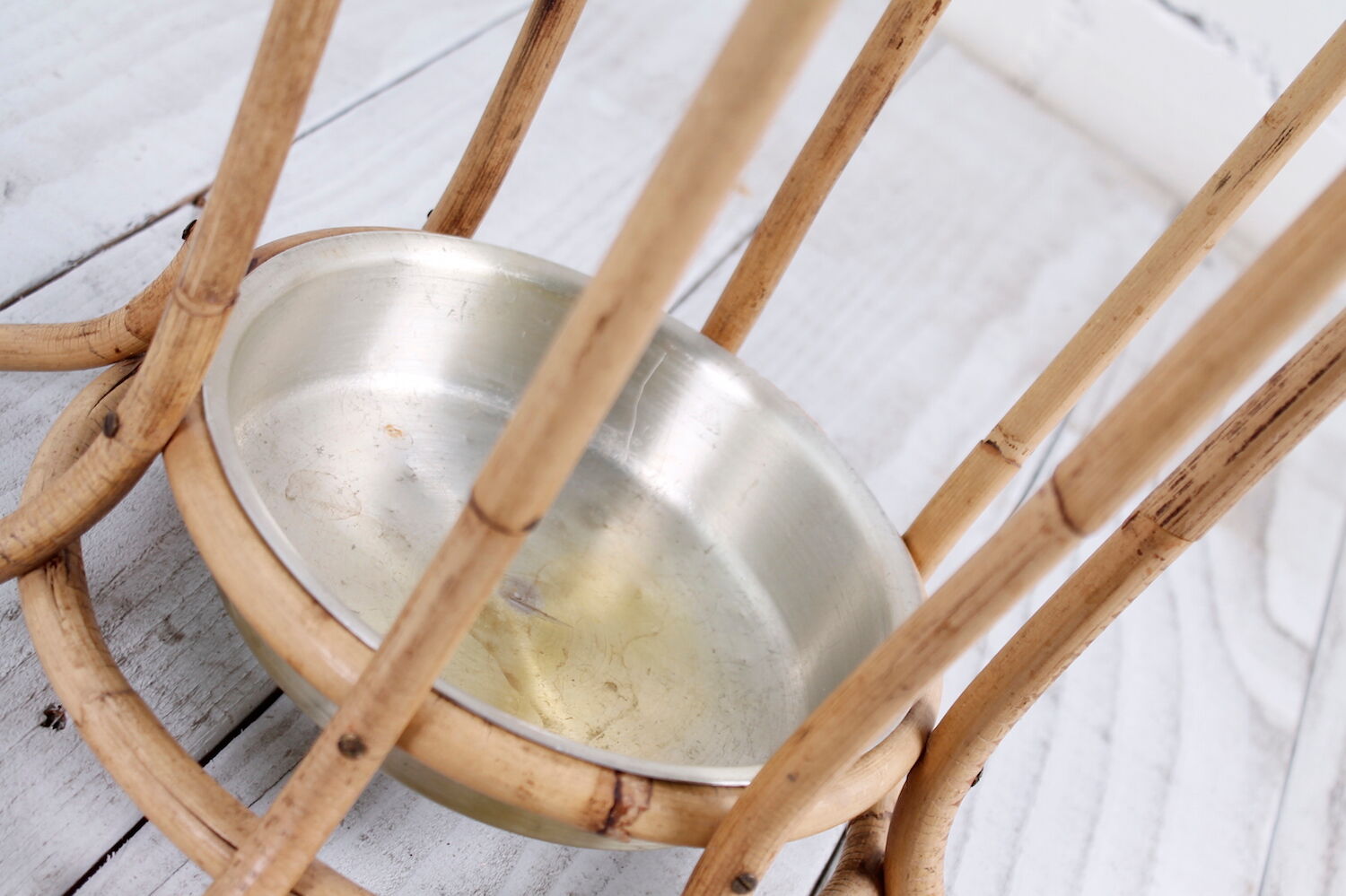 Italian Bamboo Umbrella Stand, 1950s