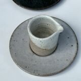 Modular Indonesian ceramic tableware service (6 elements + cups)