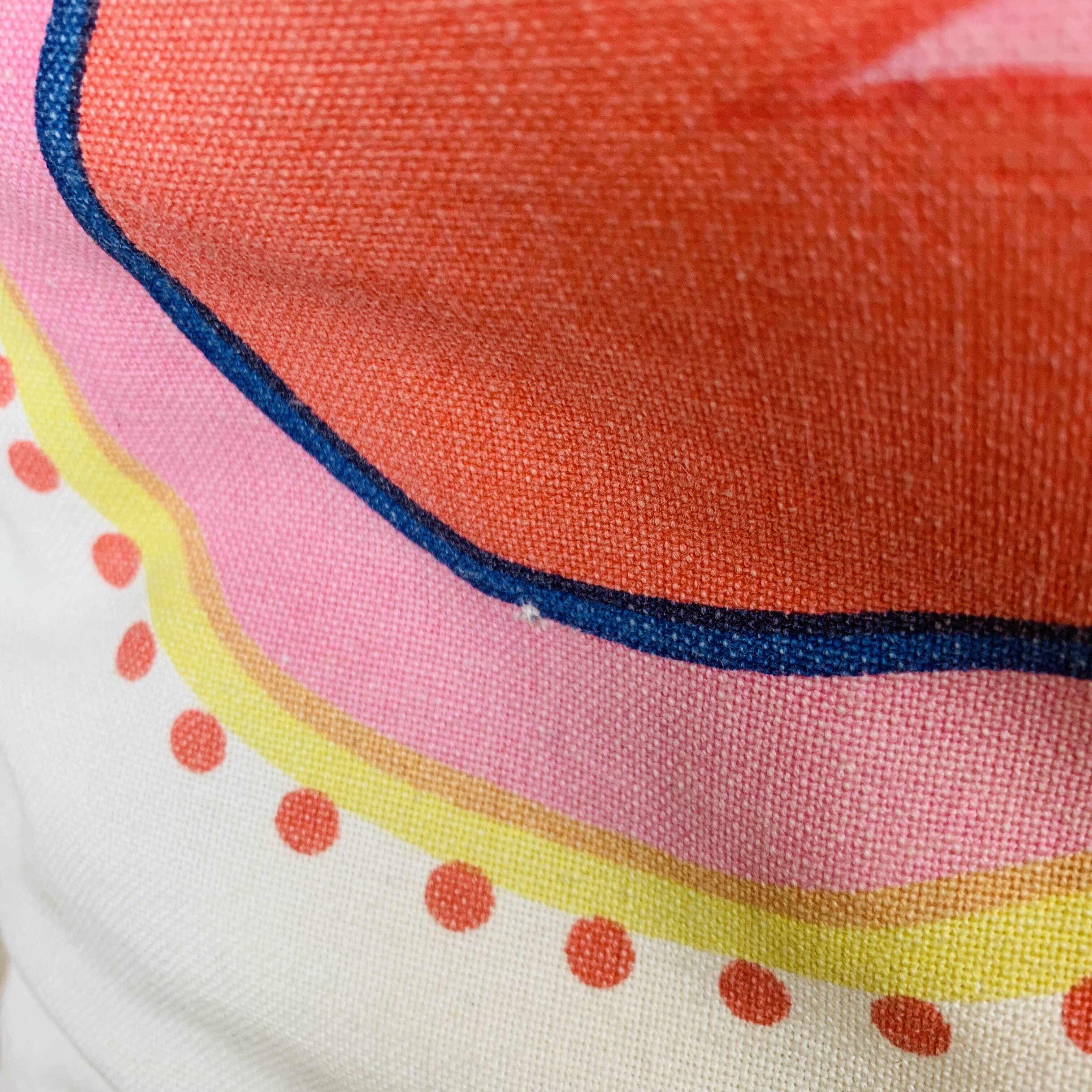 Vintage 70s flower cushion