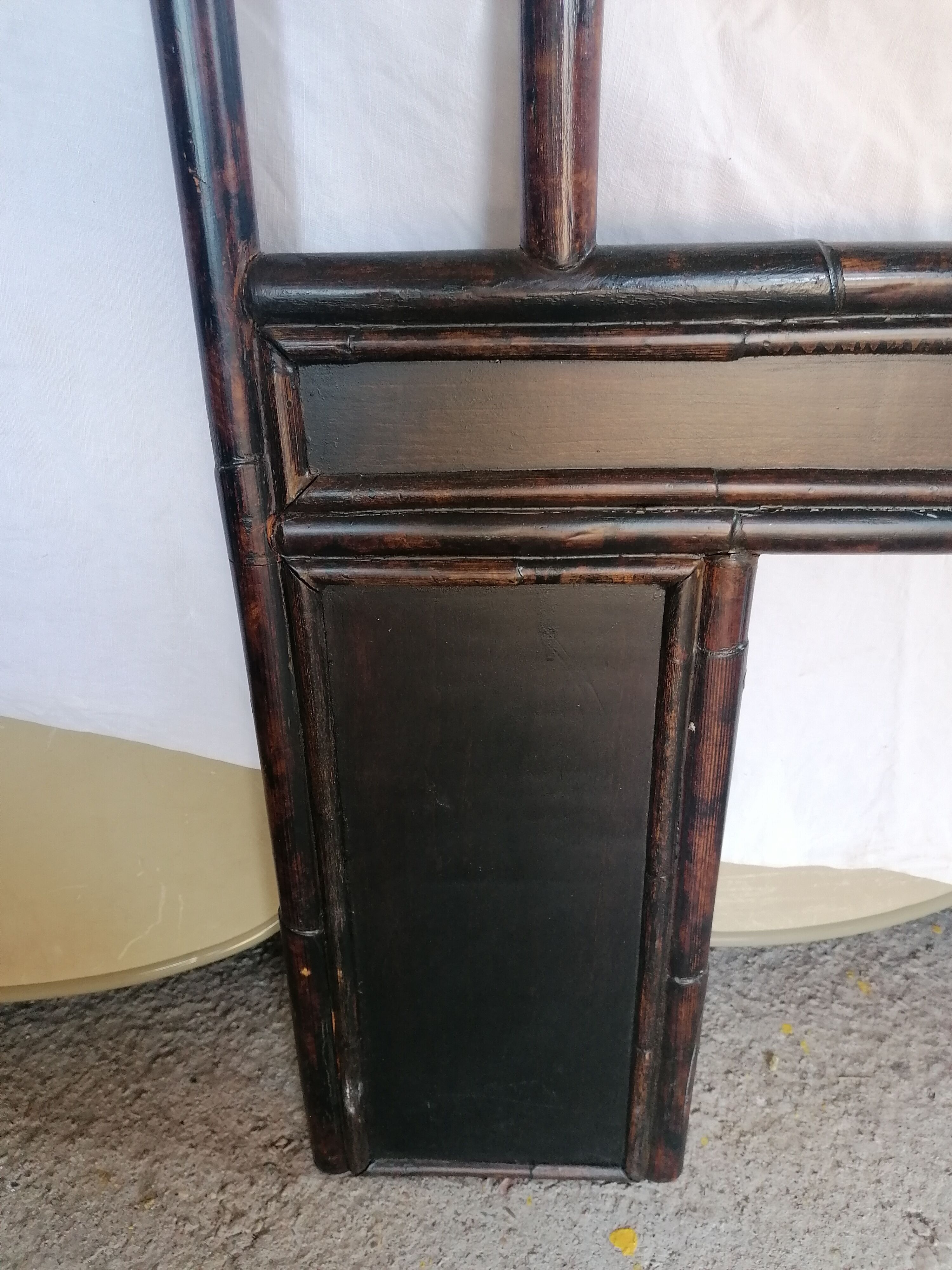 Vintage rattan headboard 2 seats 155 x 140 cm