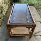Roche Bobois bamboo coffee table