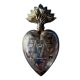 Sacred ex-voto in solid silver – heart engraved “Reconnaissance” – interior do