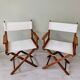 Fauteuils style "réalisateur" anciens