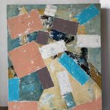 Composition abstraite signée Nahon