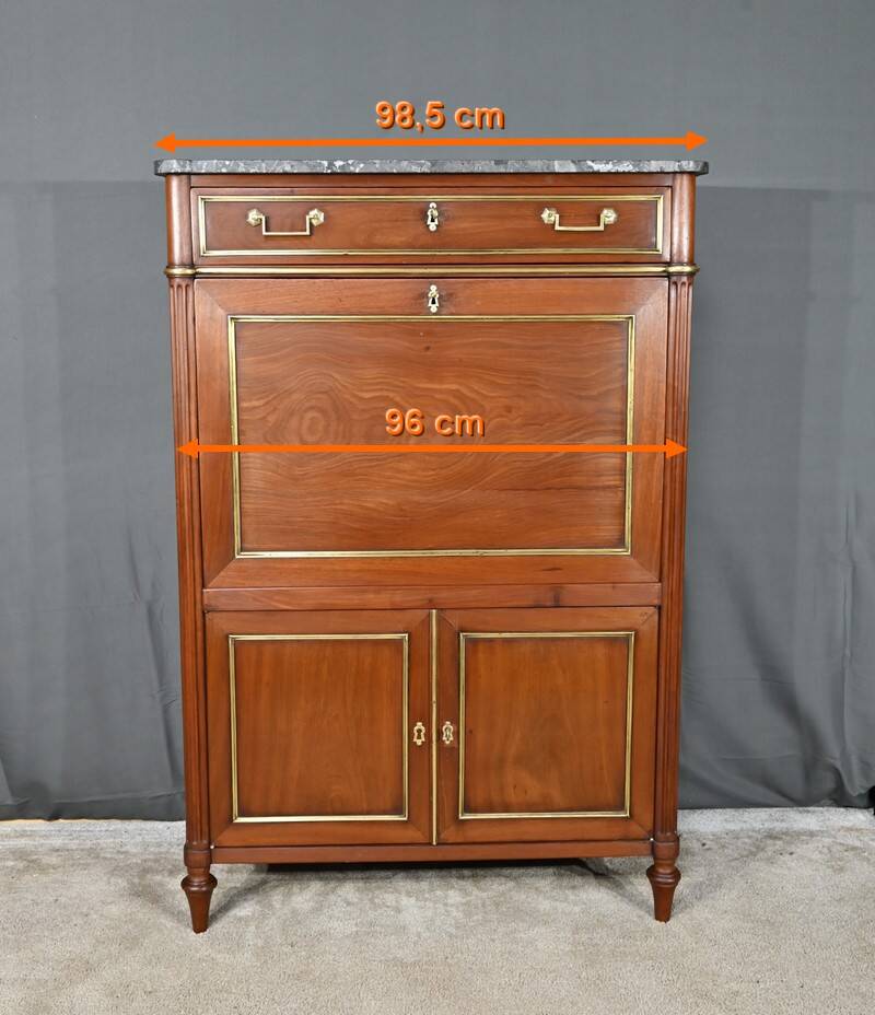 Mahogany Secretary, Louis XVI period – Late 18th century