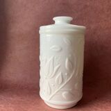 White opaline pot