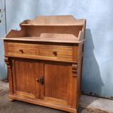Commode de toilette en sapin et mabre, 1800