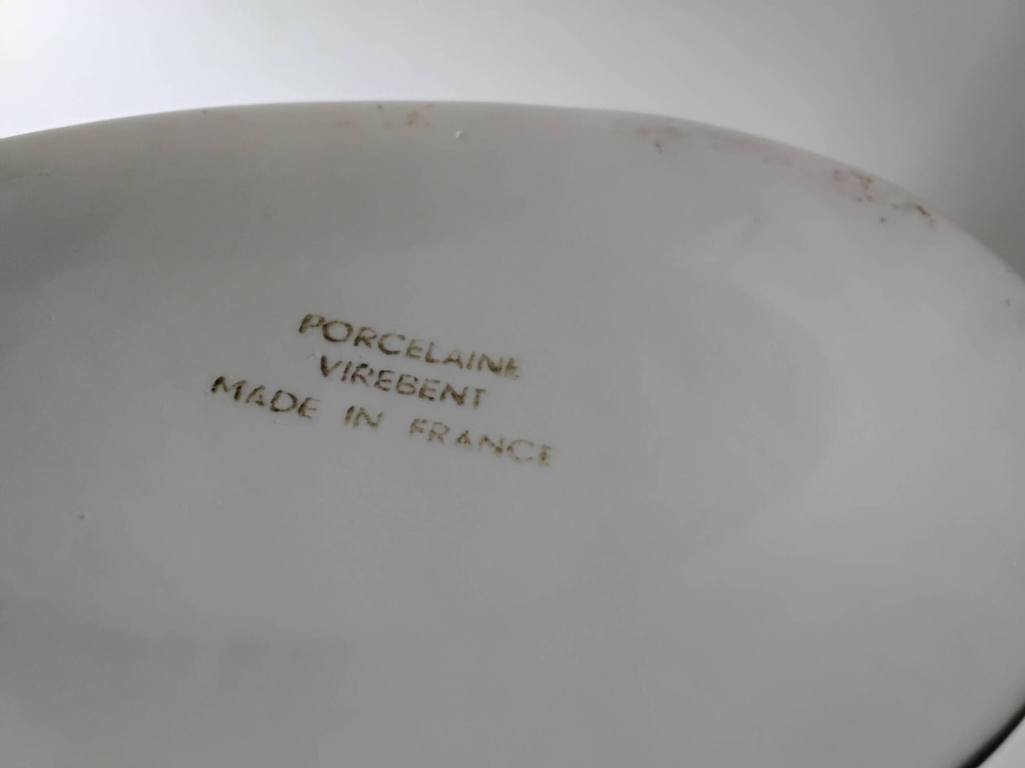 Vase Virebent in porcelain by Claire Debril, 1970s.