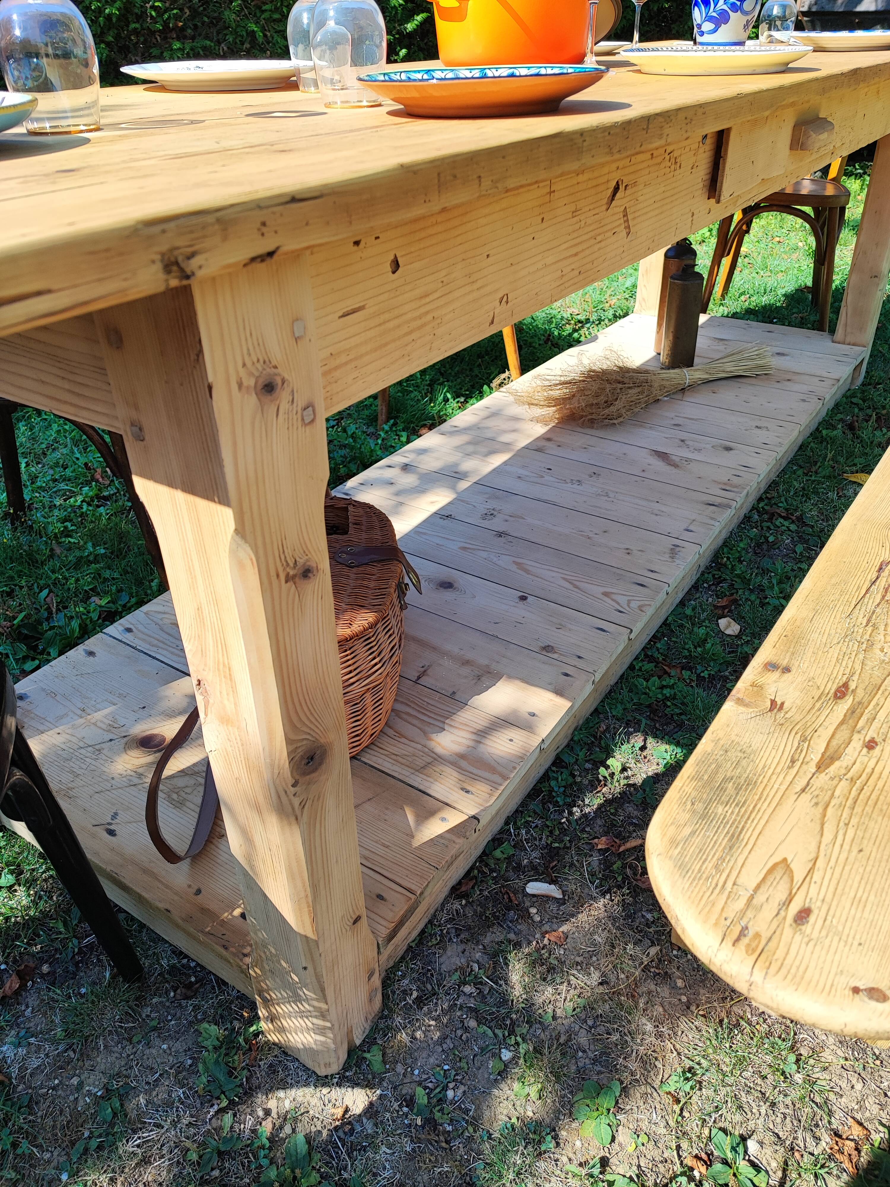 Old draper's table