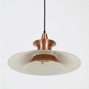 Mid-century pendant lamp / copper / aluminium / Danish modern design / 1960s / 1970s