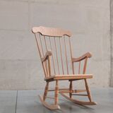 Wooden rocking chair 60's