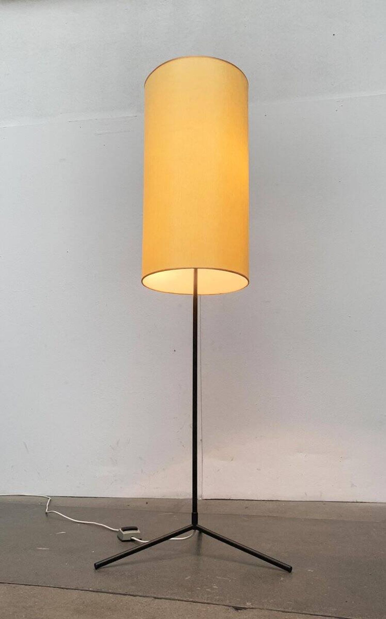 Mid-century minimalist tripod floor lamp