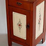 Vintage hand painted nightstand, 1950s