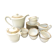 Service à café pour 10 personnes en porcelaine de Limoges