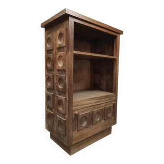 Midcentury brutalist cabinet vintage 1960