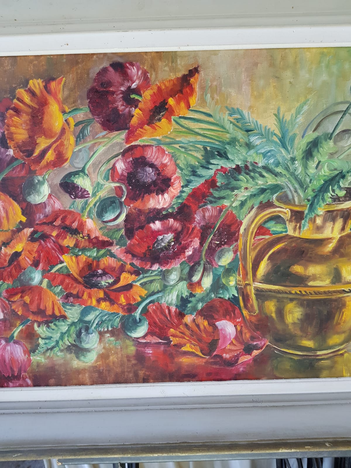 Old oil painting on canvas D. Perreau