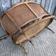 Antique Louis XV bench in solid walnut and caning