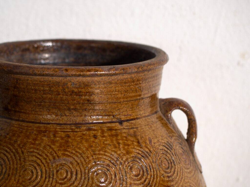 Ancient Chinese glazed stoneware vase – China, circa 1900