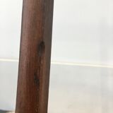 Chaise pliante ancienne en bois et tissu