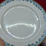5 large flat plates guy degrenne model tuscany porcelain limoges