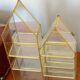 Glass and metal shelf