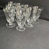 9 Verres à vin Baccarat service Meurcie – Art déco