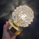 Vintage globe wall lamp, ceiling lamp in molded glass