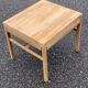 1960s Scandinavian coffee table in raw solid oak.