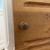 Console ancienne avec plateau en marbre – fin XIXe / début XXe siècle – restaurée