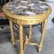 round gilded wooden side table, Louis XVI style