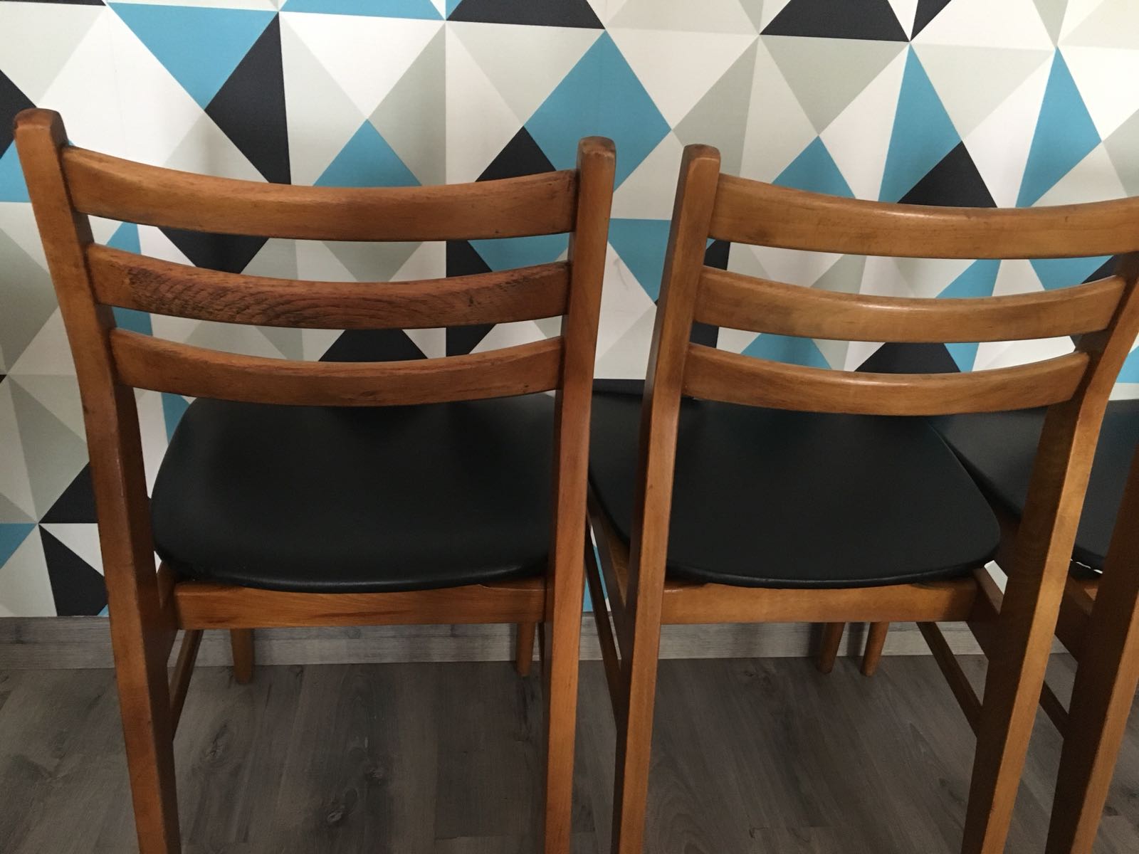 Set de 4 chaises scandinave vintage 1960