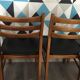 Set de 4 chaises scandinave vintage 1960