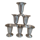 6 stainless steel bowls