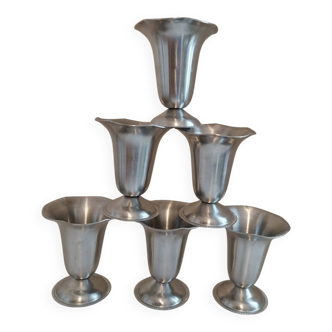 6 stainless steel bowls