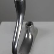 Cast Aluminium Two-Light Candle Holder – Sweden, 1970s