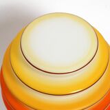 Beautiful rare original glass ceiling lamp from the 1930s